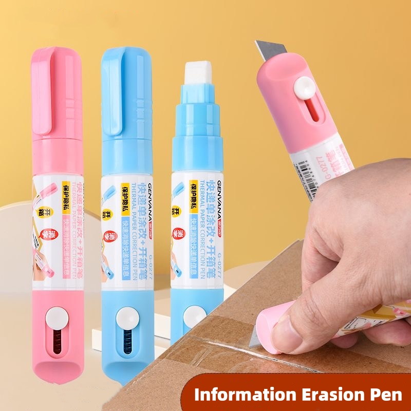 Stationery Supply - Abrepaquetes retráctil, corrector de papel térmico