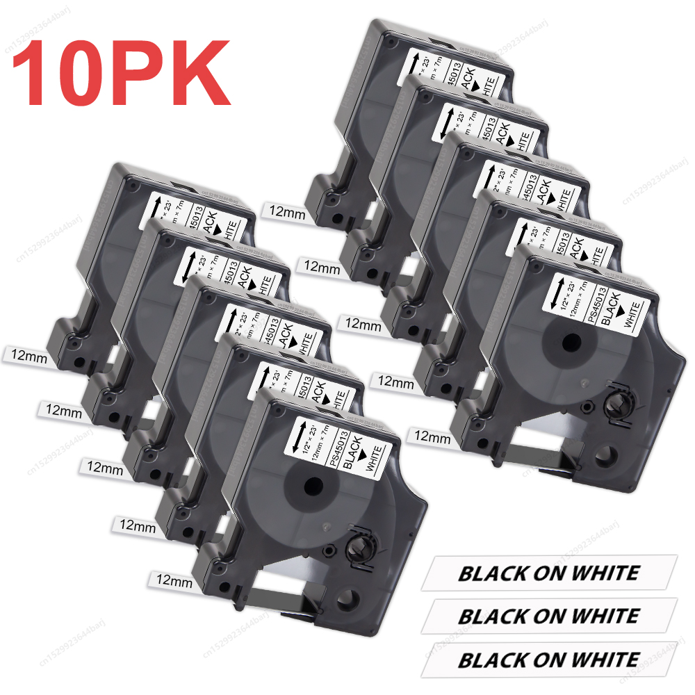 Label Printer Tape - 2 ~ 10PK cinta Dymo D1