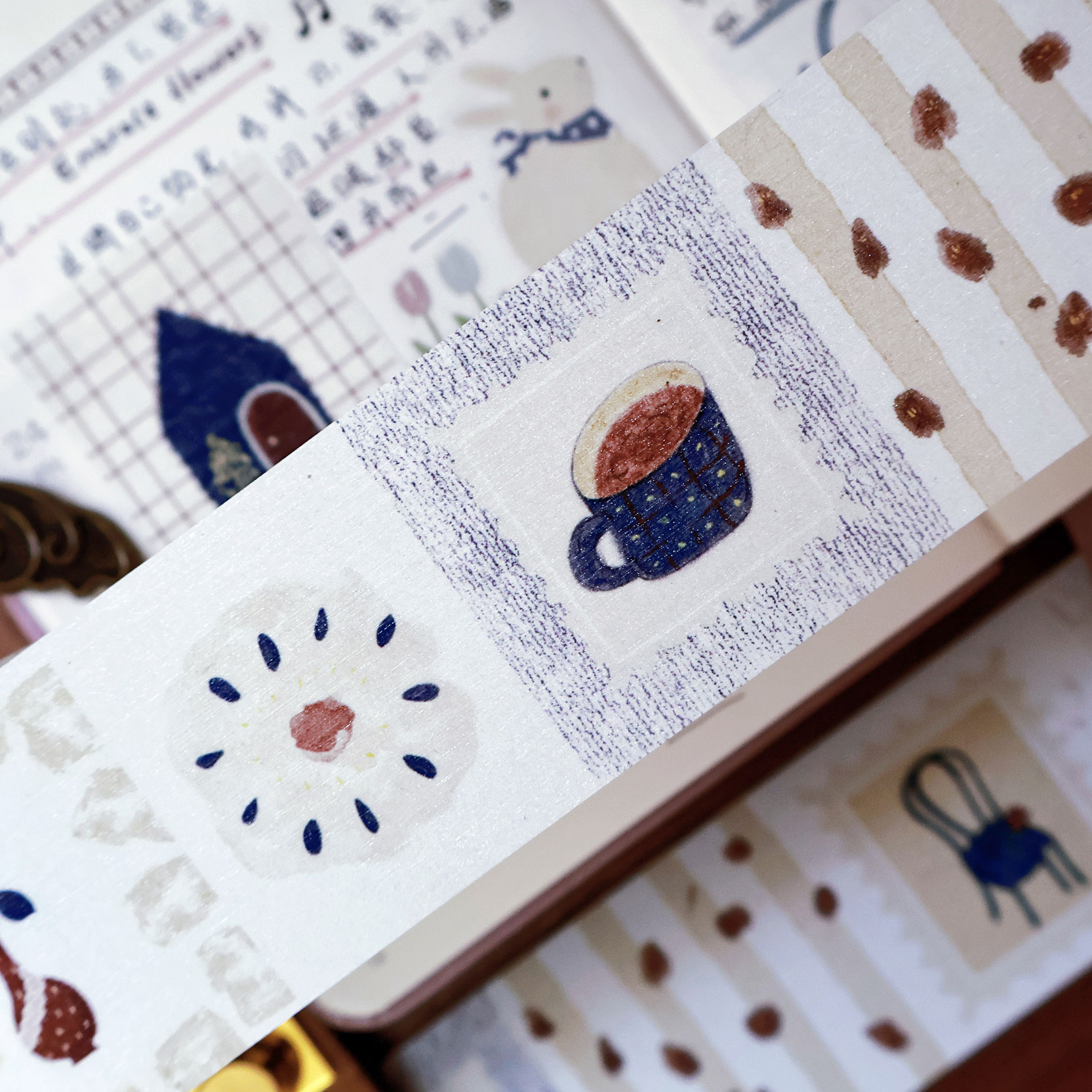 Washi Tape Set - YiEr Studio Vintage antigua melodía Washi