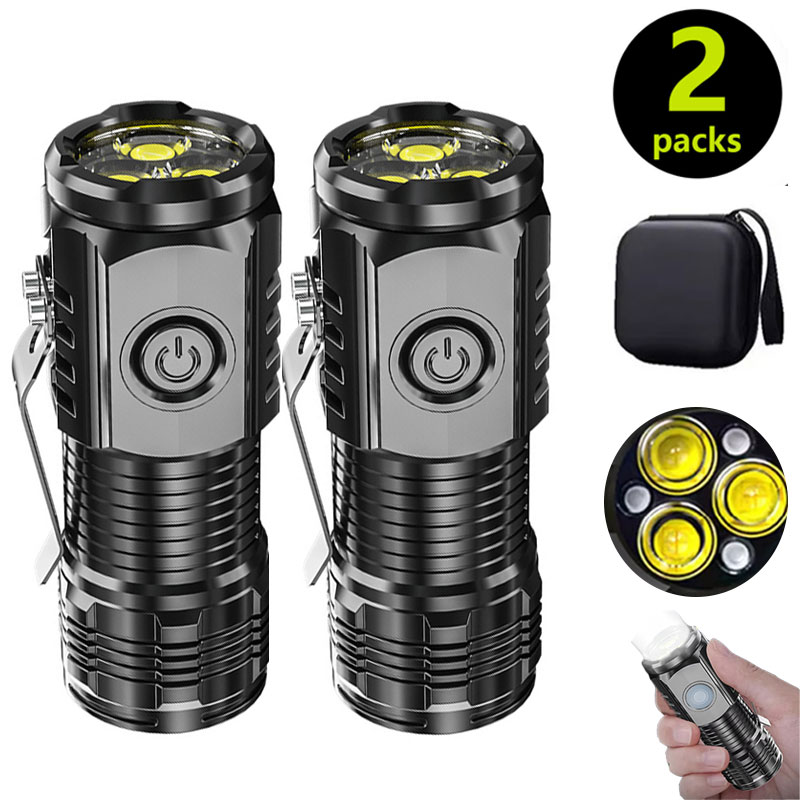 Stationery Supply - Mini linterna de 3LED con Clip