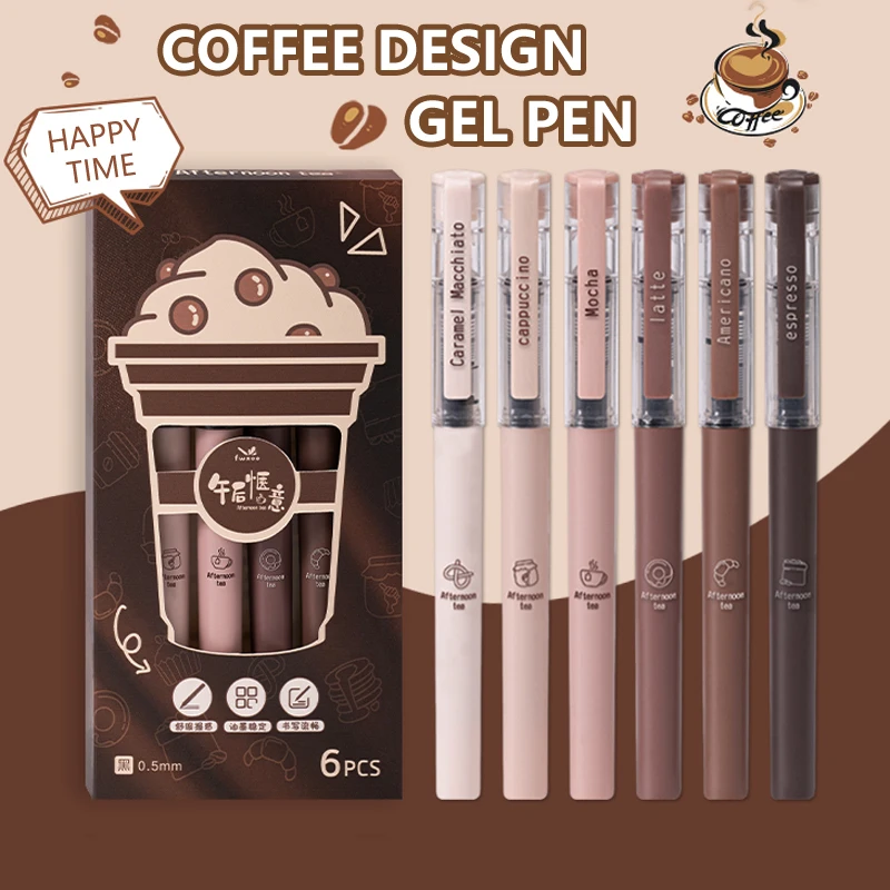 Gel Ink Pen Set - Juego de 6 unidades de bolígrafos