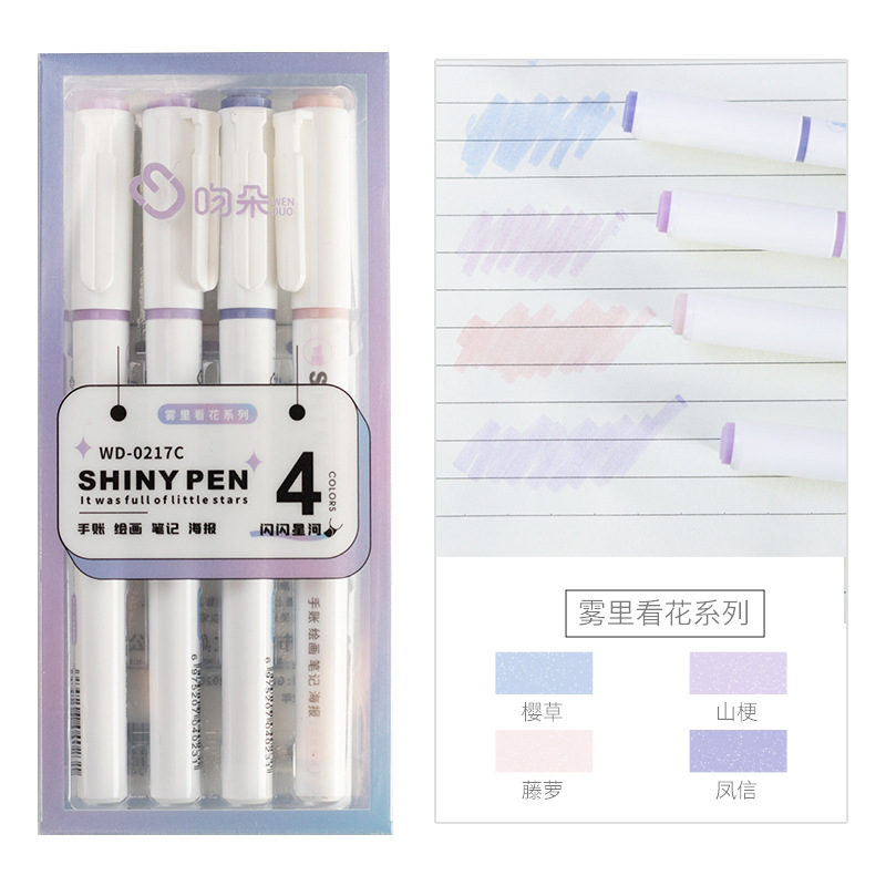 Paquete de 4 Marcadores Kawaii - Highlighter Set Pastel reseña y precio
