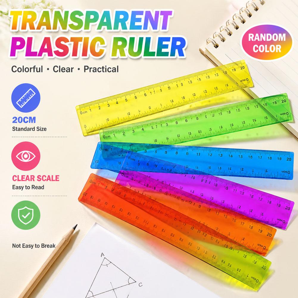 Regla de plástico de color ale - Ruler Set Transparent reseña y precio