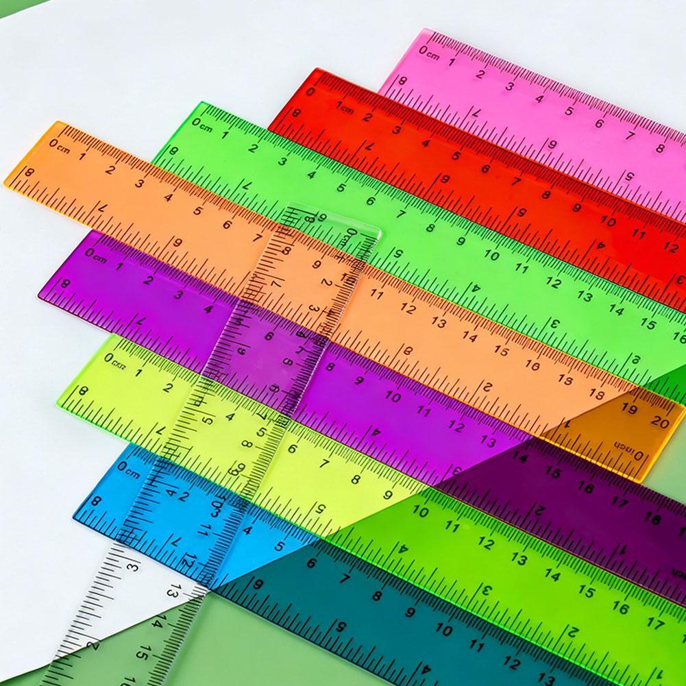 Regla de plástico de color ale - Ruler Set Transparent reseña y precio