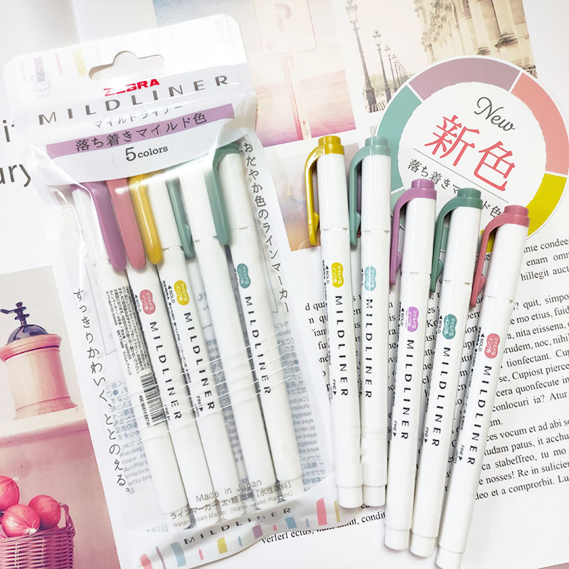 Nuevos marcadores resaltadores - Highlighter Set Pastel reseña y precio