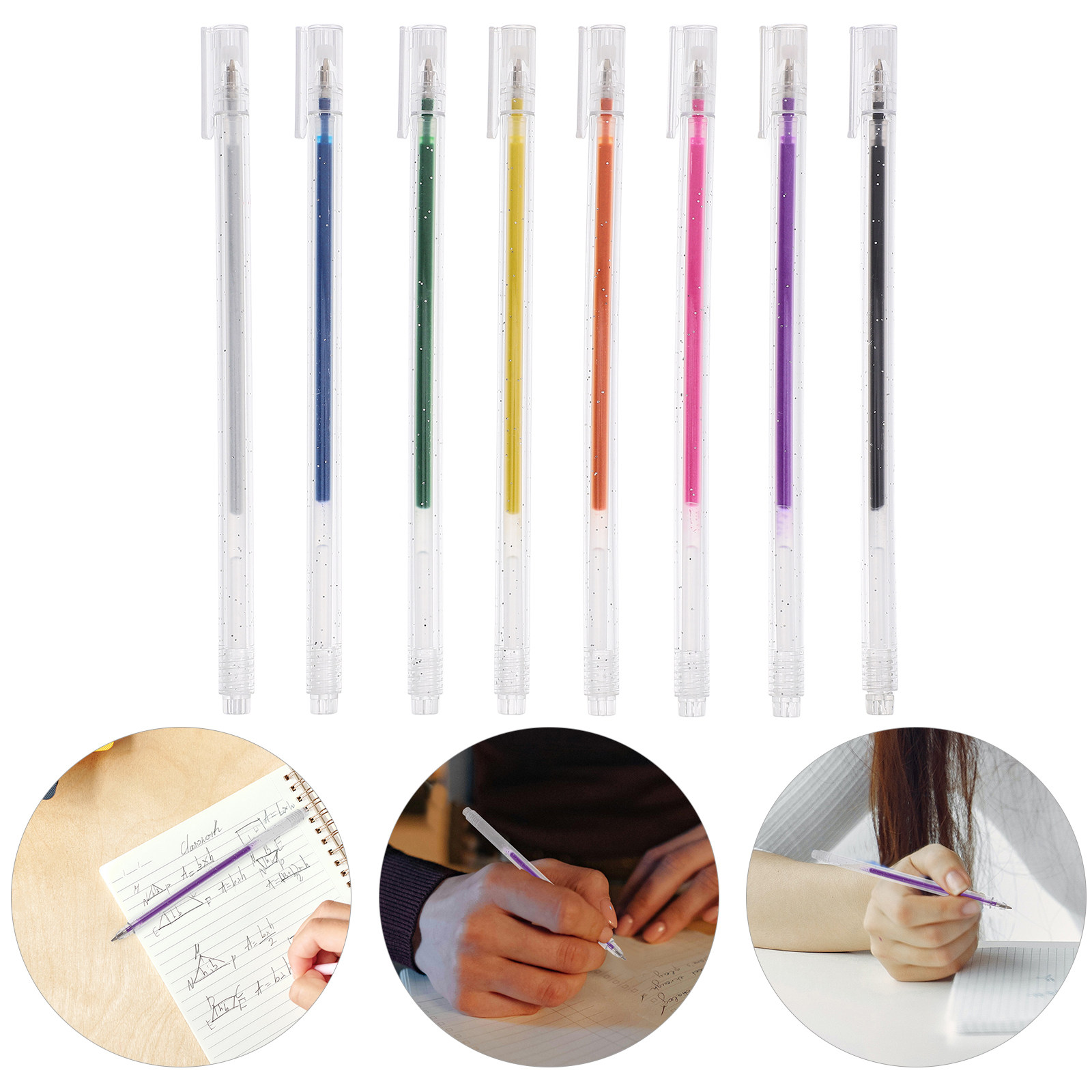 Juego de 8 bolígrafos con purp - Gel Ink Pen Set reseña y precio