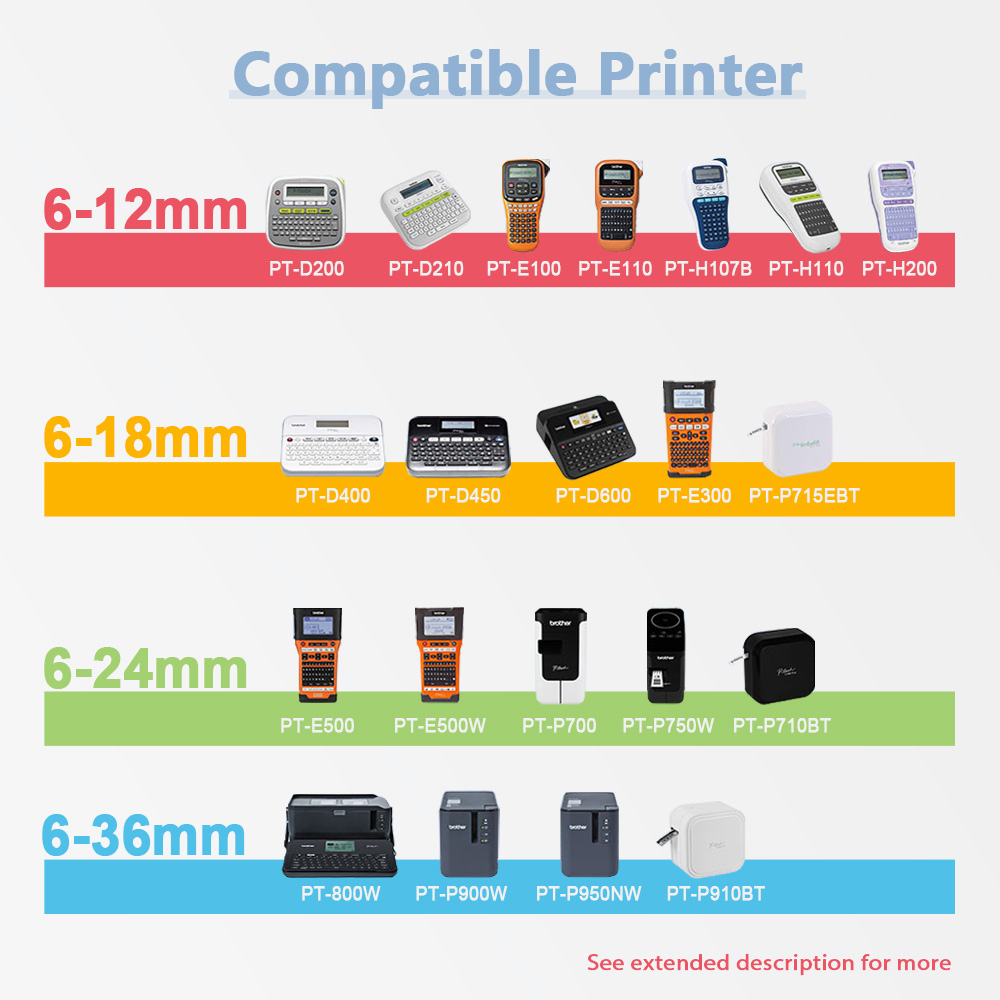 1 paquete Compatible con 24MM  - Label Printer Tape reseña y precio