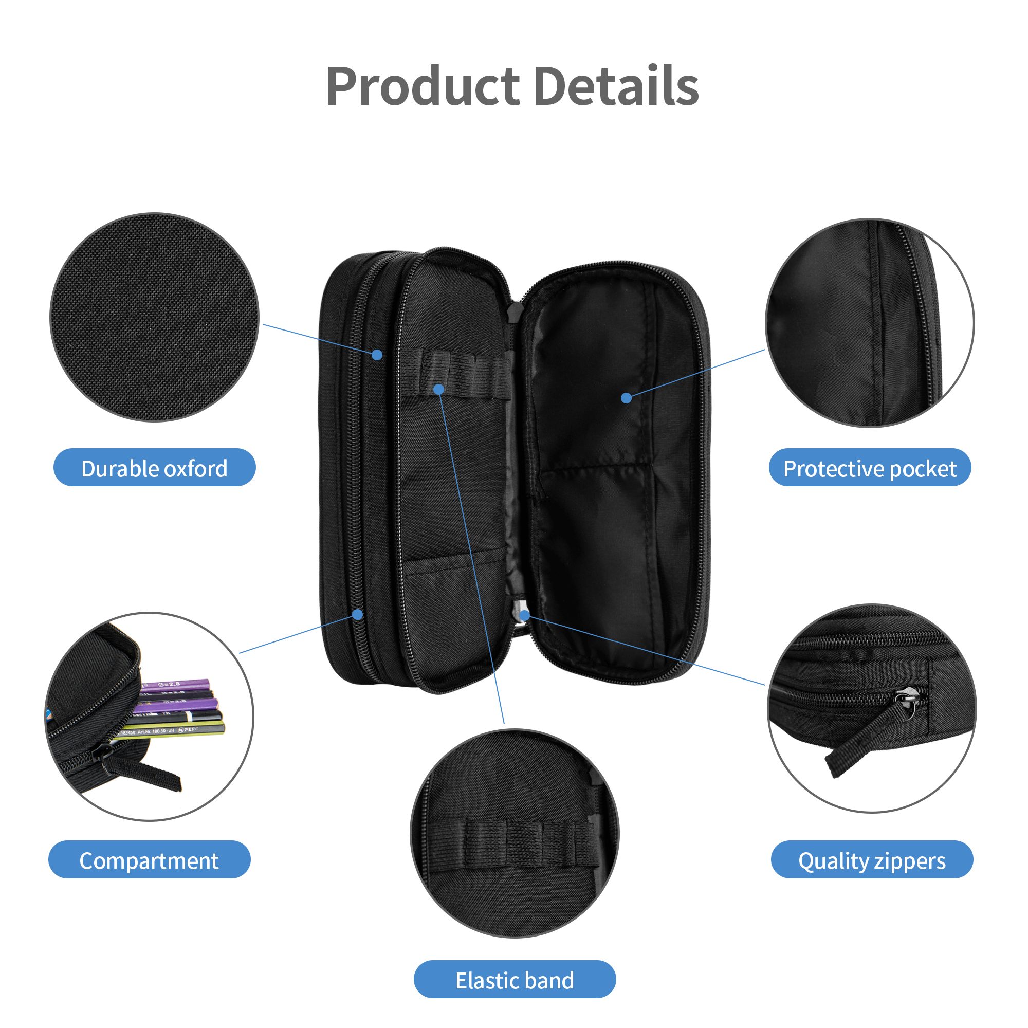 Estuches para lápices con escu - Lion Stationery & Office Supply(Kunshan)Co.Ltd reseña y precio